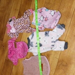 5 Puppy Dog Clothes outfits sweaters,  xxs, xs, s